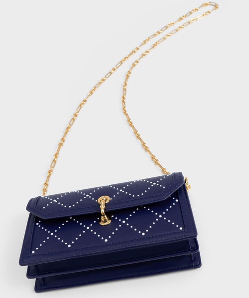「CHARLES & KEITH」 ショルダーバッグ S ブラック レディース_画像8
