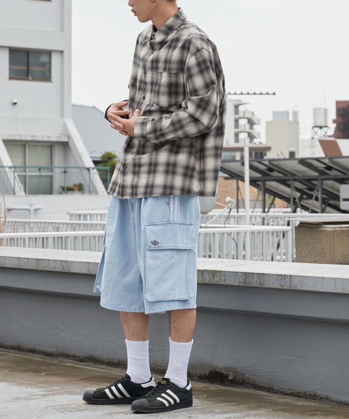 adidas（アディダス） ジーンズ ADILENIUM 5.0 CARGO SHORTS ハーフ