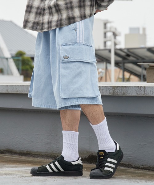 【新品タグ付き】 adidas Adilenium パンツ 3XL ハーフパンツ adidas（アディダス） ジーンズ ADILENIUM 5.0 CARGO SHORTS ハーフ