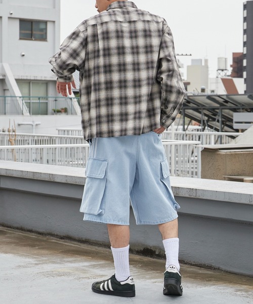 adidas（アディダス） ジーンズ ADILENIUM 5.0 CARGO SHORTS ハーフ