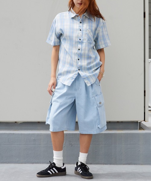 adidas（アディダス） ジーンズ ADILENIUM 5.0 CARGO SHORTS ハーフ