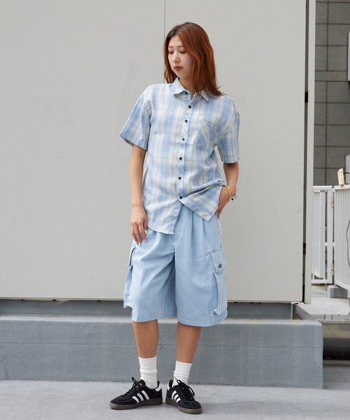 adidas（アディダス） ジーンズ ADILENIUM 5.0 CARGO SHORTS ハーフ