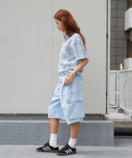 adidas（アディダス） ハーフパンツ ワイドパンツ ジーンズ 短パン