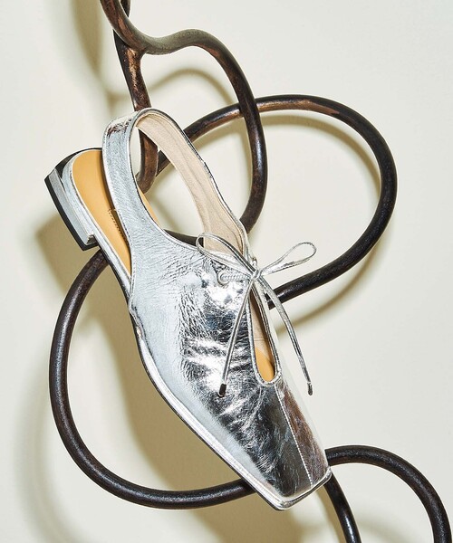 「LE TALON」 シューズ 25cm シルバー レディース_画像5