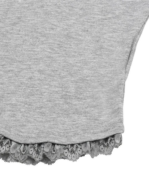MUCENT（ムセント） tシャツ 半袖 - SUNNIOR LACE V-NECK HALF T