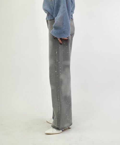 「WHO'S WHO gallery」 デニムパンツ MEDIUM サックスブルー レディース_画像4