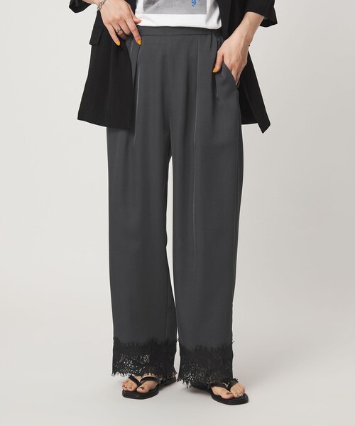 パンツ 「WEB限定」「at ease」スソ レース パンツ レディース | green label relaxing | 03