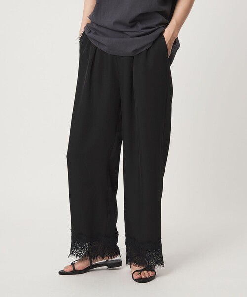 パンツ 「WEB限定」「at ease」スソ レース パンツ レディース | green label relaxing | 07