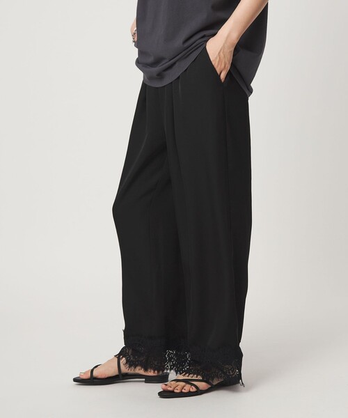 パンツ 「WEB限定」「at ease」スソ レース パンツ レディース | green label relaxing | 08