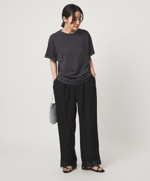 パンツ 「WEB限定」「at ease」スソ レース パンツ レディース | green label relaxing | 11