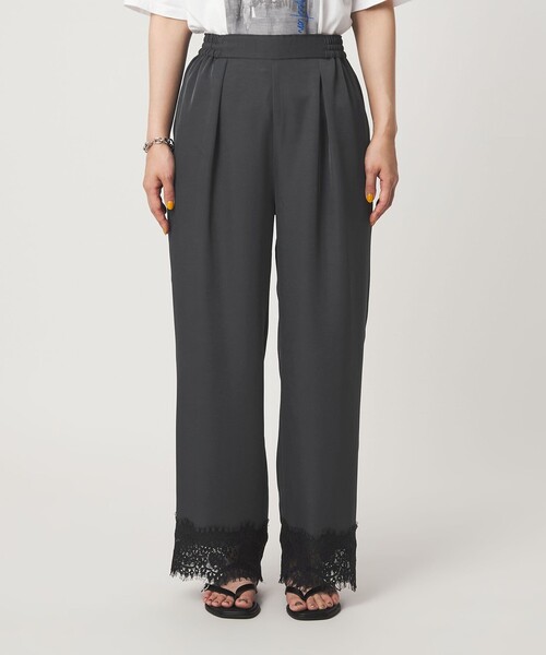 パンツ 「WEB限定」「at ease」スソ レース パンツ レディース | green label relaxing | 12