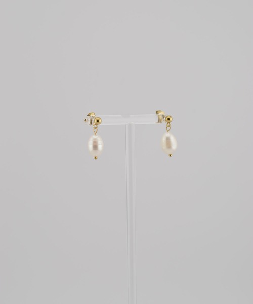 アレルギー対応 ピアス 「earyear」Drop Freshwater Pearl Pierce レディース | BROTHERHOOD | 02
