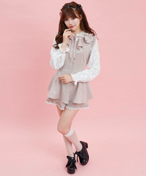 「Secret Honey」 セットアップ MEDIUM ワインレッド レディース_画像2