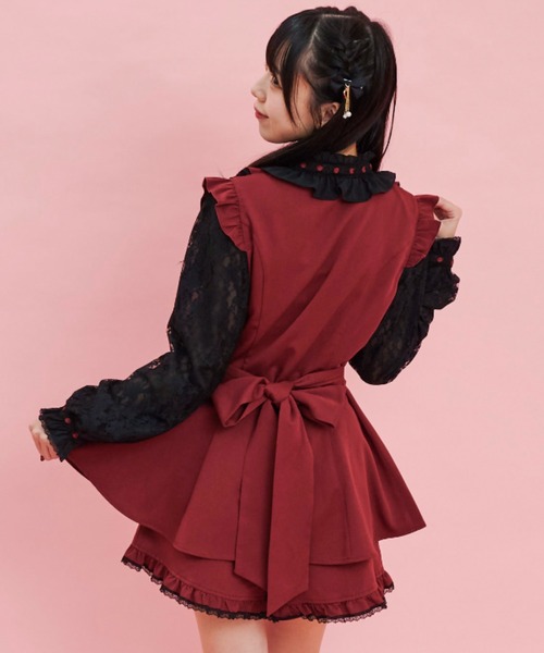 「Secret Honey」 セットアップ MEDIUM ワインレッド レディース_画像5