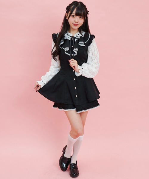 「Secret Honey」 セットアップ MEDIUM ワインレッド レディース_画像6