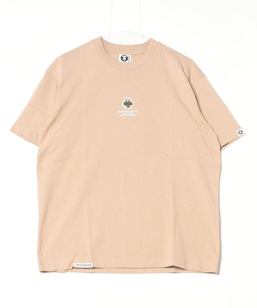 「AAPE BY A BATHING APE」 半袖Tシャツ LARGE ベージュ系その他 メンズ_画像2