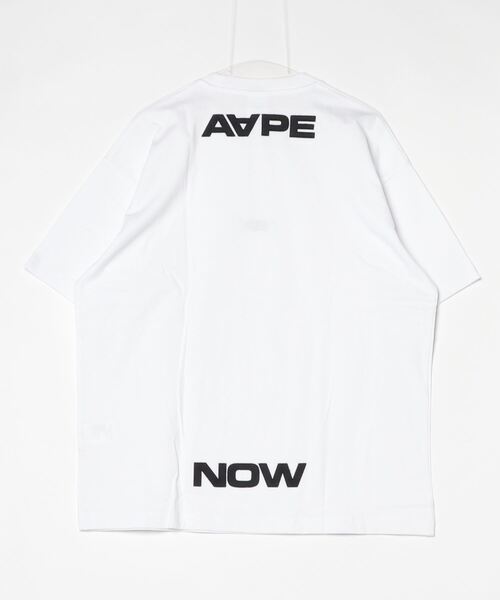 「AAPE BY A BATHING APE」 半袖Tシャツ LARGE ベージュ系その他 メンズ_画像3