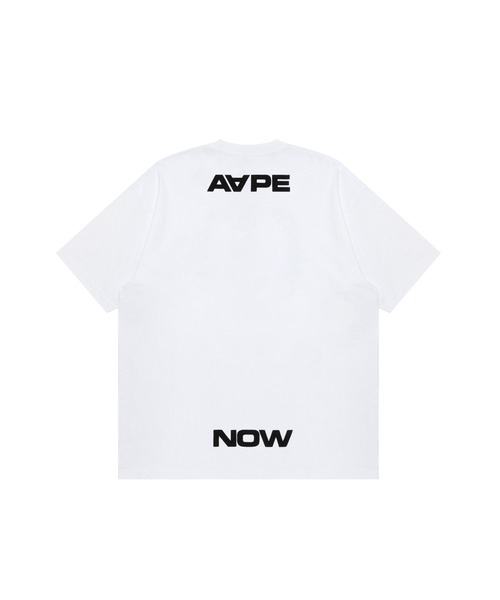 「AAPE BY A BATHING APE」 半袖Tシャツ LARGE ベージュ系その他 メンズ_画像4