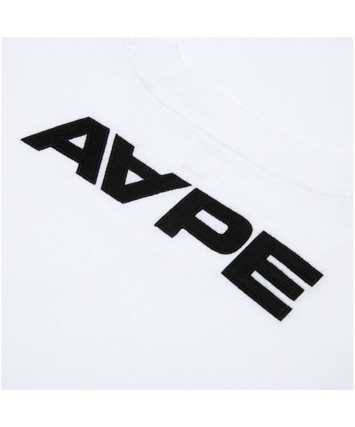 「AAPE BY A BATHING APE」 半袖Tシャツ LARGE ベージュ系その他 メンズ_画像6