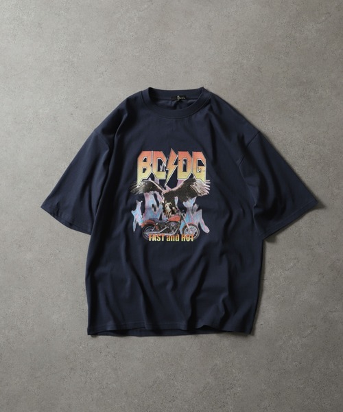 「ZIP FIVE」 半袖Tシャツ MEDIUM チャコール メンズ_画像8