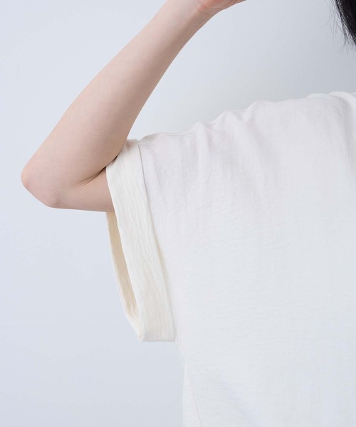「Aunely」 半袖ブラウス M ブラック レディース_画像8
