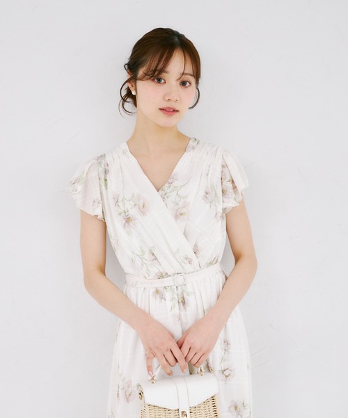 「tocco closet」 半袖ワンピース M アイボリー レディース_画像3