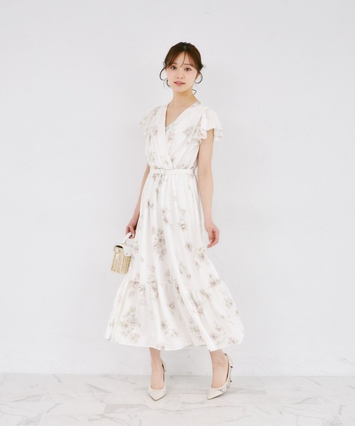 「tocco closet」 半袖ワンピース M アイボリー レディース_画像5