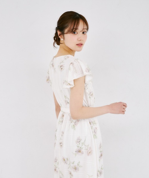 「tocco closet」 半袖ワンピース M アイボリー レディース_画像8