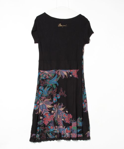 「Desigual」 半袖ワンピース LARGE ブラック レディース_画像2