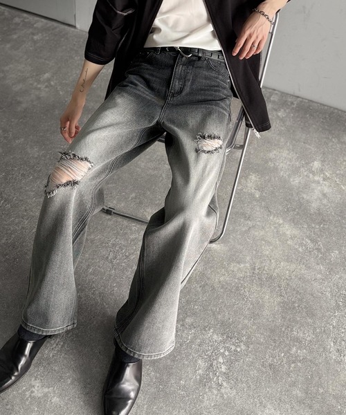 「Java」 デニムパンツ MEDIUM ブラック メンズ | Java | 07