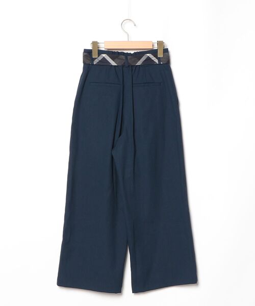 「BLUE LABEL CRESTBRIDGE」 パンツ 36 ネイビー レディース_画像2