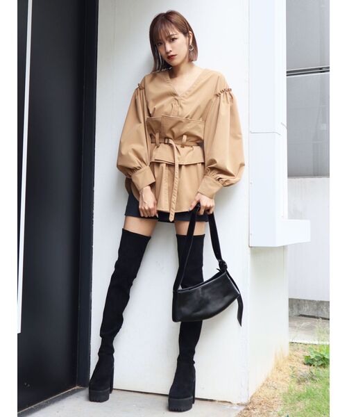 EMODA ブーツ タンクバルキーロングブーツ : ZOZOTOWN Yahoo!店