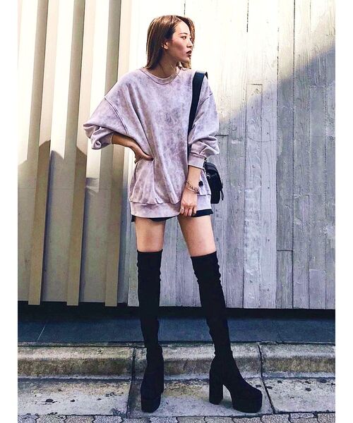 EMODA タンクバルキーロングブーツ　厚底 EMODA ブーツ タンクバルキーロングブーツ : ZOZOTOWN Yahoo!店