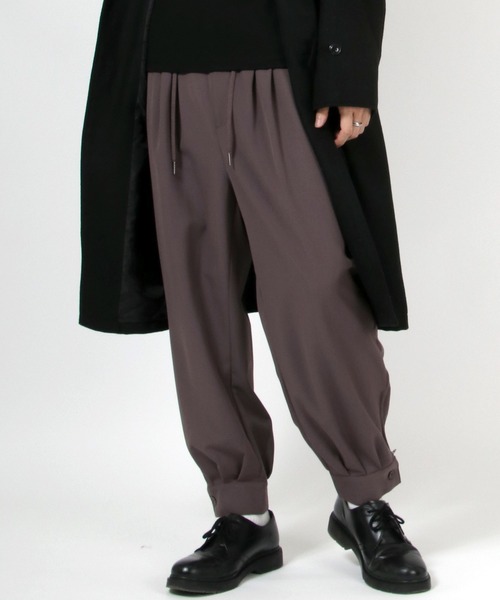 パンツ スラックス Trストレッチ 裾カフス サルエルワイドパンツ Zozotown Paypayモール店 通販 Paypayモール