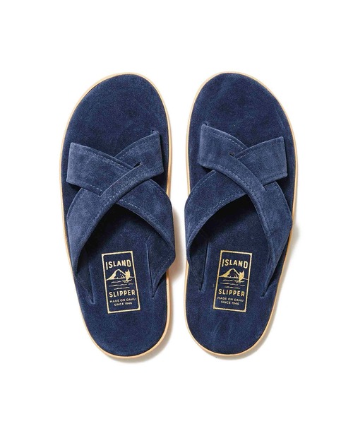ISLAND SLIPPER サンダル / PT223 NAVY /レザーサンダル メンズ
