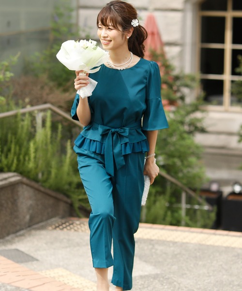 楽天ランキング1位 クルーネック 大きいサイズテーパードセットアップパンツフォーマル入学式対応 スーツ フォーマル レディースファッション ファッション 12 060 Leadingedgecomputers Com Au