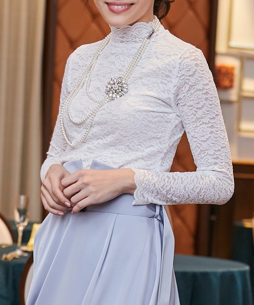 セット　フェイク　パール　ネックレス　ブローチ　ペンダント　SILVER DRESS STAR ネックレス ブローチ付き2Way3連フェイクパール