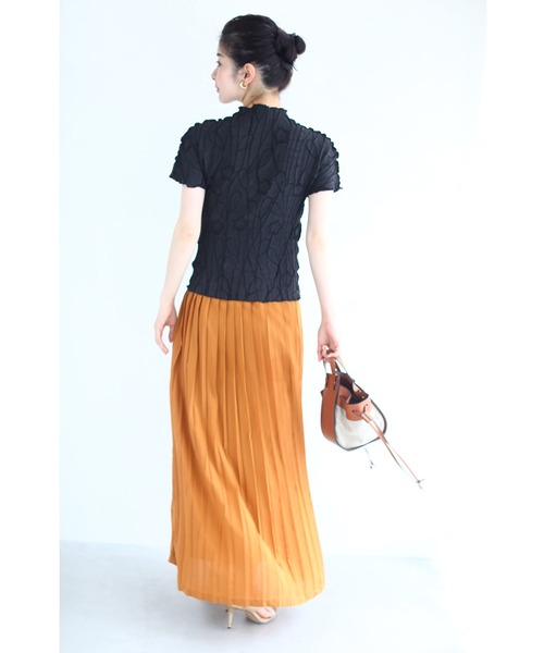 cawaii - cawaii 浮かぶ刺繍画の伸びやかカットソ一トップス cawaii tシャツ 浮かぶ刺繍画の伸びやかカットソートップス