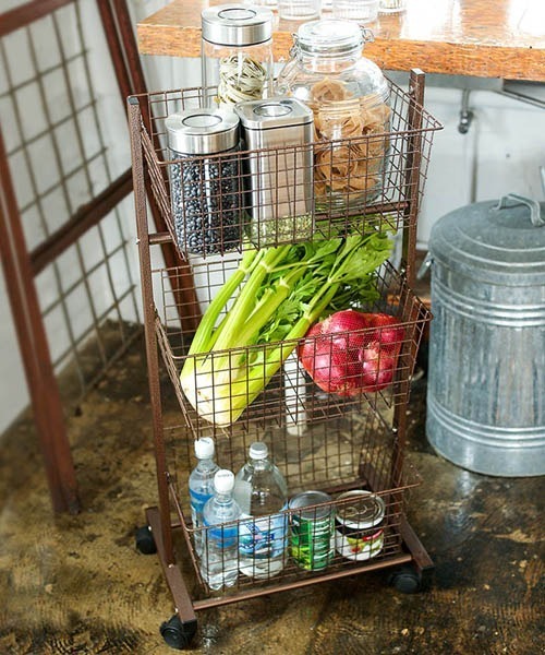 DULTON（ダルトン） 収納 WIRE RACK WITH CASTORS/キャスター付き