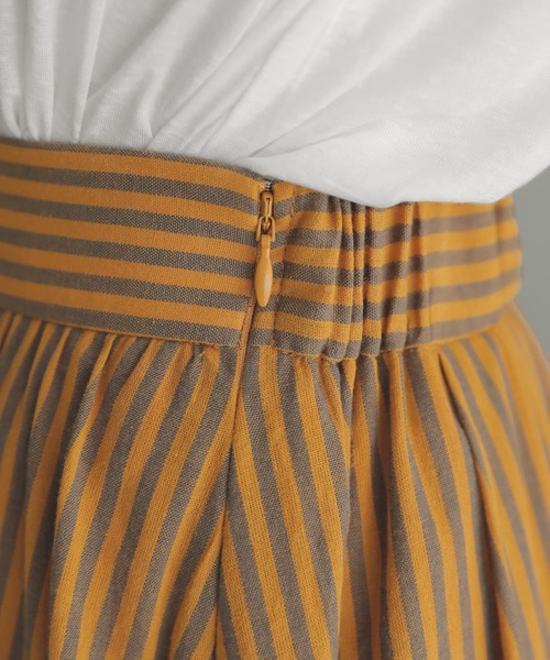 スカート カラーナチュラルストライプ織りスカート | STYLE DELI | 06