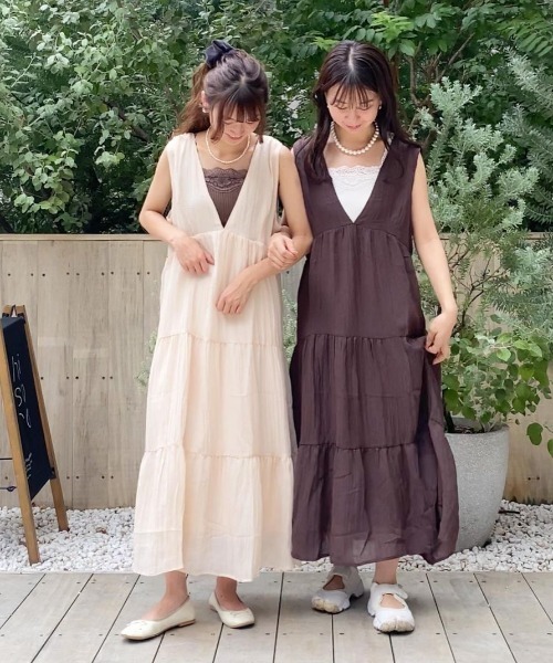 flower ワンピース クラリティティアードワンピース レディース