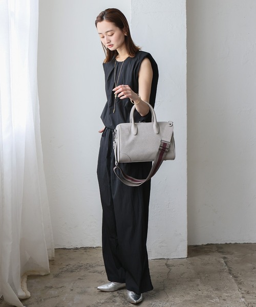 VitaFelice（ヴィータフェリーチェ） ボストンバッグ ストライプ