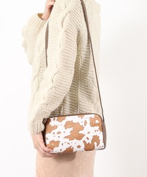 AW【COOCO クーコ】ホースヘア×シュリンクレザー2層 ショルダーバッグ COOCO（クーコ） ショルダーバッグ バッグ アニマル柄ホースヘア