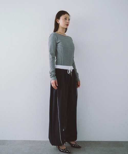HANNE tシャツ オープンバックボディスーツ レディース : ZOZOTOWN
