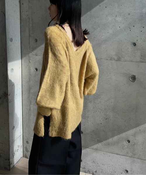 y/m by RIKA ニット セーター モヘア2WAYトップス レディース  