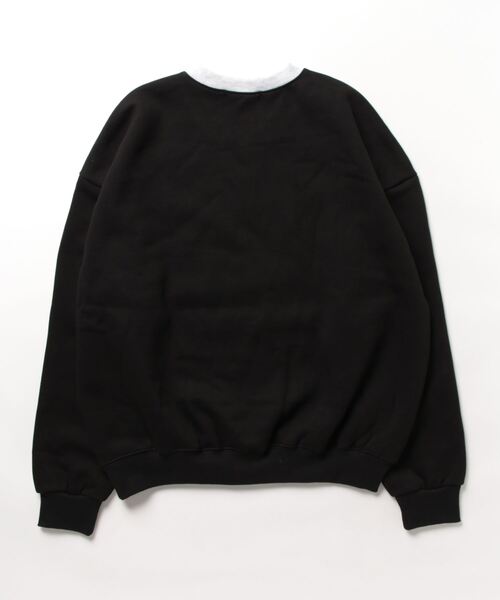 トレーナー スウェット YOUTHKREW ／スポーティーVネックプルオーバー（裏起毛）　2985623 レディース YOUTHKREW トレーナー スウェット ／スポーティーVネックプル