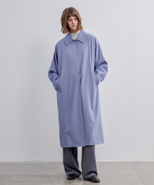 ステンカラーコート コート 「ELOOPS」コクーンスリーブステンカラー