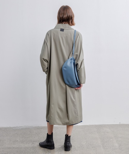 ステンカラーコート コート 「ELOOPS」コクーンスリーブステンカラー