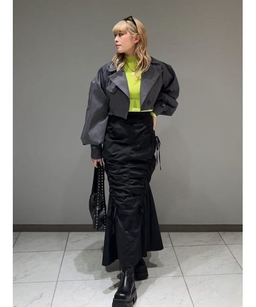 SLY スカート SHIRRING STRING M/SK シャーリング ストリング