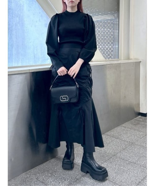 SLY スカート SHIRRING STRING M/SK シャーリング ストリング